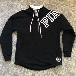 VS Pink Half-zip Pullover